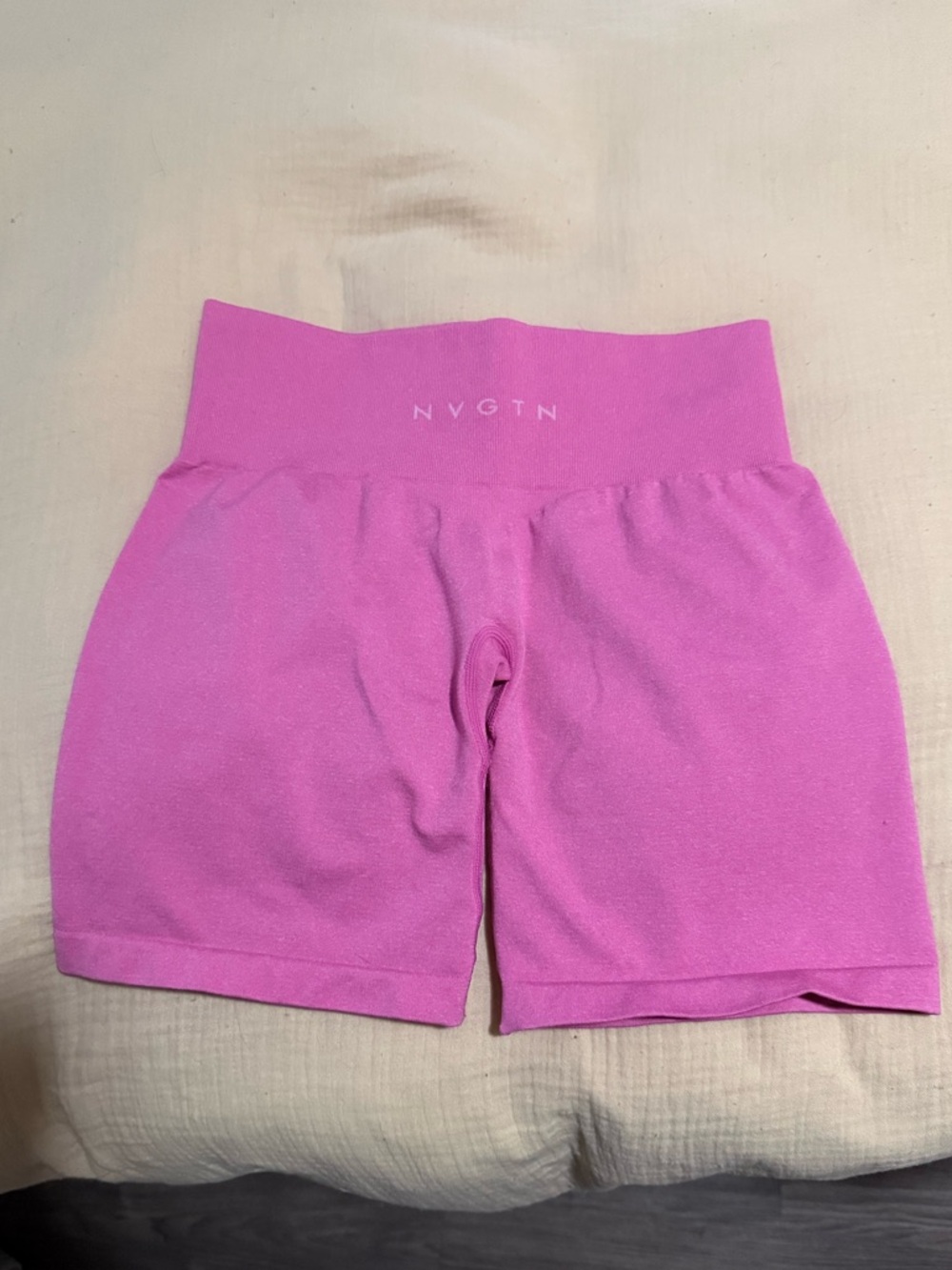 NVGTN High-Waist Bubblegum Pink Active Shorts (seamless)